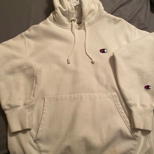 Champion White hoodie